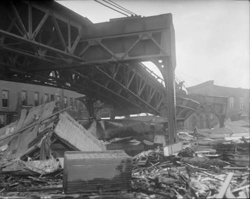 Photos from the Great Boston Molasses Flood (January 15th,1919):The chaotic aftermath of thedisaster