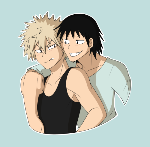  Bakusquad - SeroBakuQuick drawing of explosion boi with best boi. Yes, Sero is my fav’ so he’s best