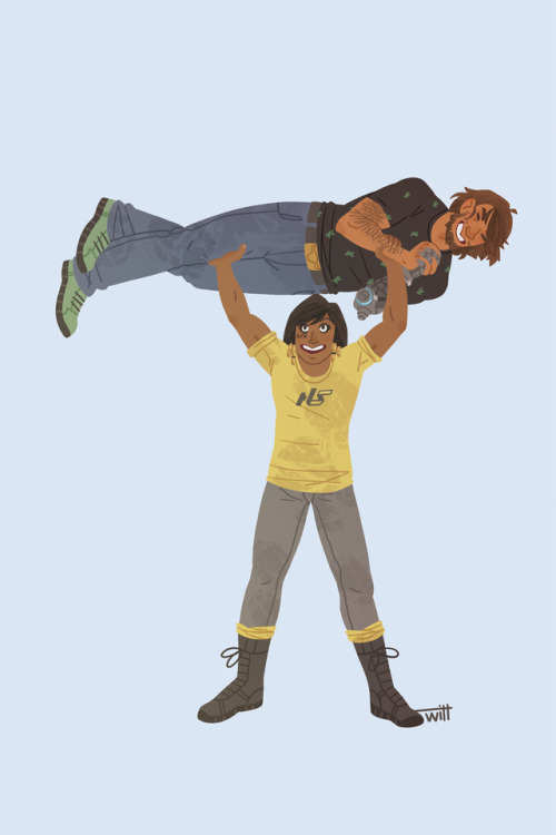 McCree and Fareeha’s sibling relationship is a hill I will die on. I love them so much.