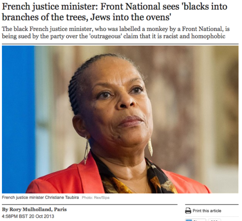 theblackdream:stubbytuna:residentgoodgirl:About the French Minister of Justice, Christiane Taubira:F