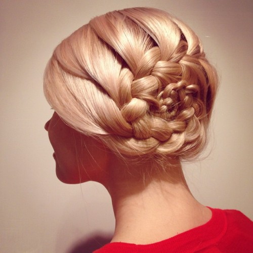 A #frenchbraid #flowerbraid #hair #hairstyle #braid #braids #asymmetric #hairdo #blond #blonde