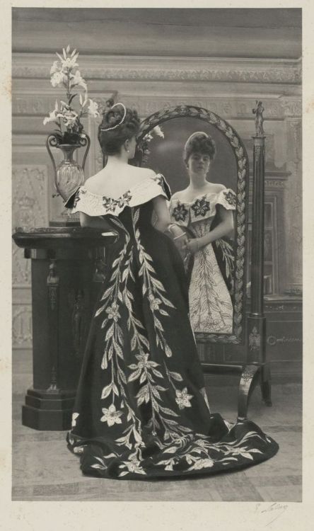 costumeloverz71: This is the “Lily Dress” (circa 1896), made for the Countess Greffulhe and attribut