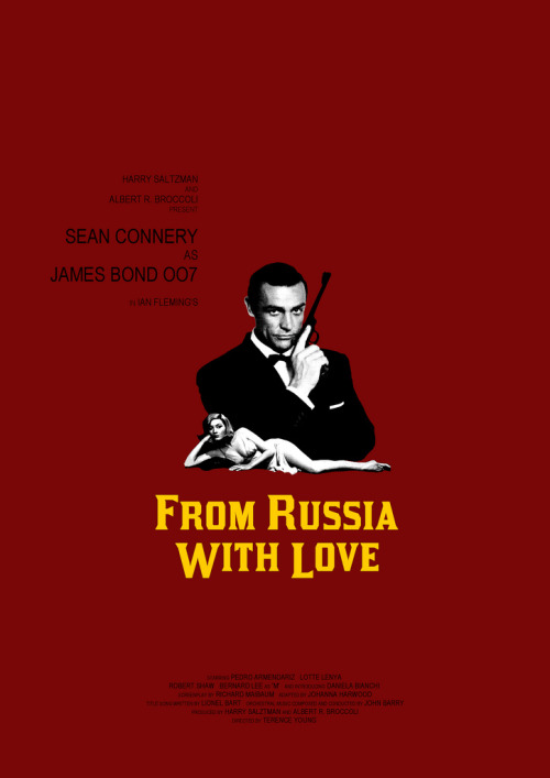 thepostermovement:Dr. No / From Russia With Love / Goldfinger / Thunderball / You Only Live Twice by