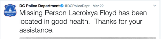 PSA: THERE IS NOT A PLAGUE OF DISAPPEARING CHILDREN IN DC