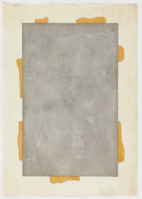 Franz Erhard Walther, Work Drawing: Frame (Center) Ways, 1970 [MoMA, New York, NY. © 2021 Franz Erha