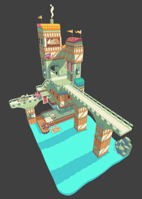 2pblog:    New scene made with Blender and  SpryTile plugin.  