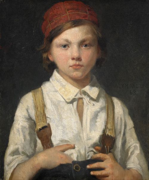 Julius Kronberg: Portrait of a Boy, 1888.