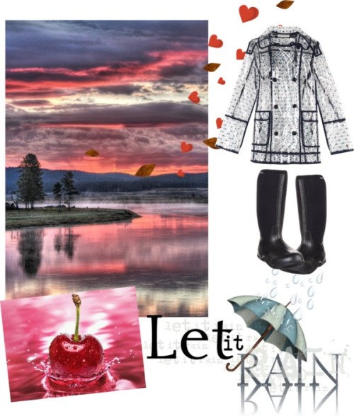 pink-marshmall0w:  Let it Rain by katie050 featuring a clear coat ❤ liked on Polyvore Wanda Nylon cl