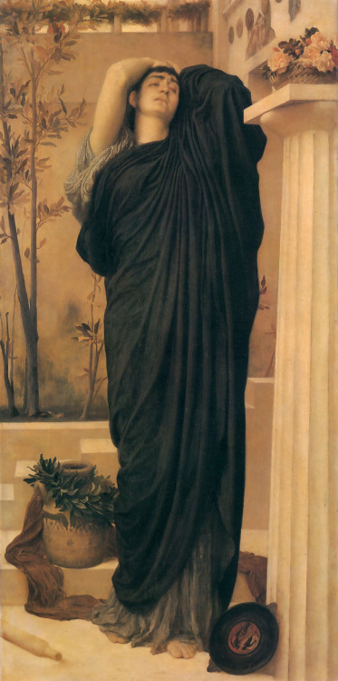 Electra at the Tomb of Agamemnon, Frederic Leighton (Lord Leighton), 1869