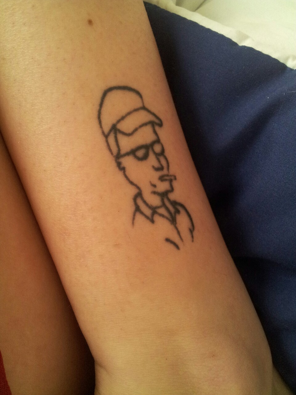 Tattoo uploaded by BPhillips  Traditional Boomhauer from King of the Hill   Tattoodo