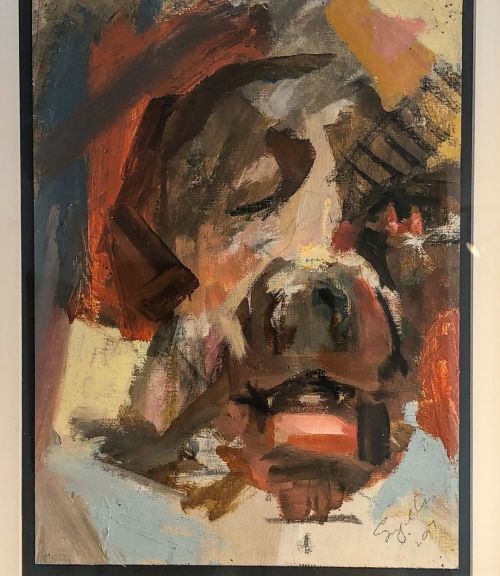 Its a dog day afternoon with the work of @jamessingelis at the Joyce Goldstein Gallery. Singelis’ ex