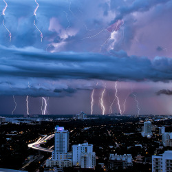 opticallyaroused:  Lightning Storm, Miami,