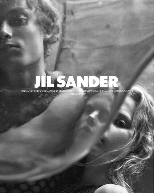 menandfashion: JIL SANDERSpring/Summer 2018 campaign Jolie Alien and Fisher Smith by Mario Sorrenti