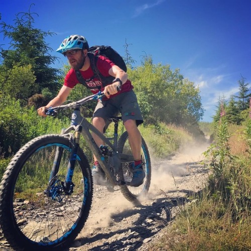 mtbcymru: Guiding last Sunday through Hafren on board my @orangebikes #stage5 and boy was it fun!!  