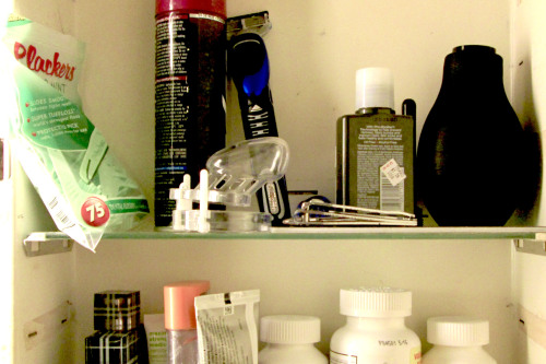 gaychastitydudesdiary:  The most important thing in my medicine cabinet… 