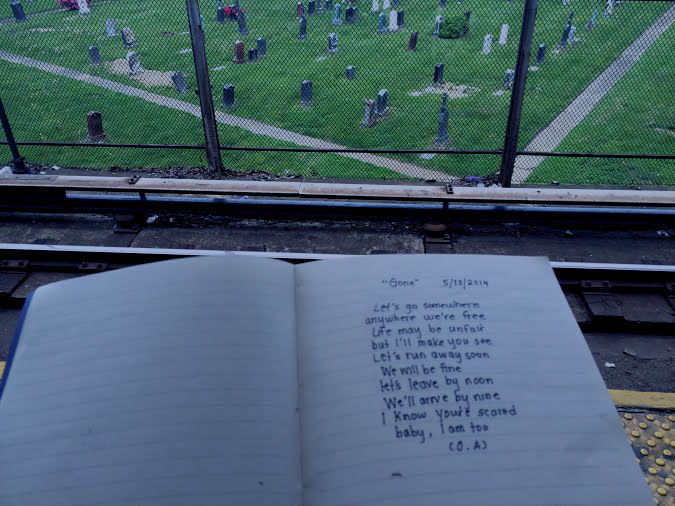 sanitated:  my best friend is somewhere in this cemetery watching over me