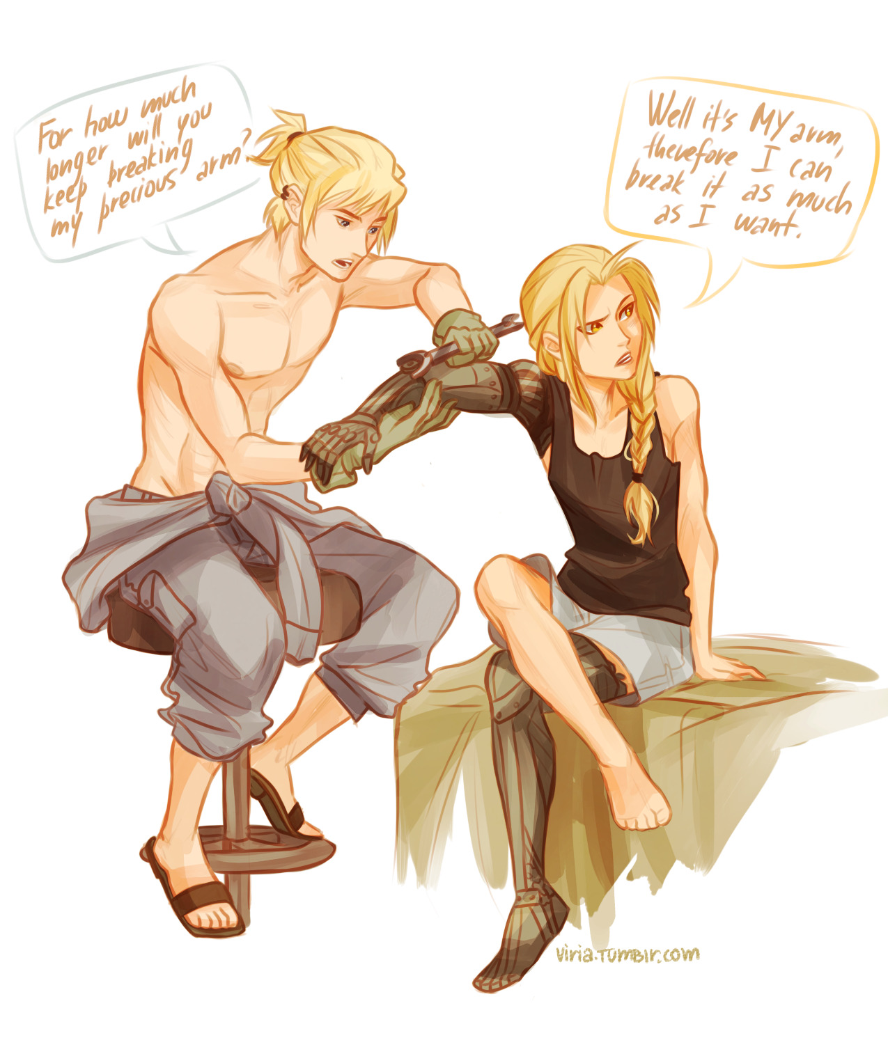 viria:  a friendly artist tip: once you have no a clearest idea what to draw, genderbend