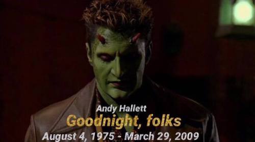 Today marks the ten year anniversary of the passing of Andy Hallett. We will miss Andy’s heart and v