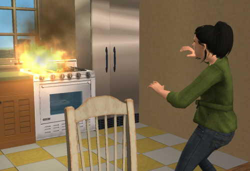 Oh Dear...Florence Is Having Issues Today. The Worst Part Is, She Wouldnt Have Had To Put The Fire Out