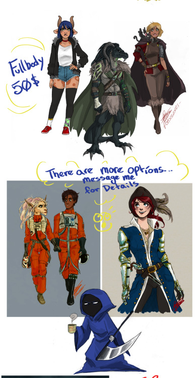 theoasiswinds:theoasiswinds:Here we go, updated commission list, if you have any questions please fe