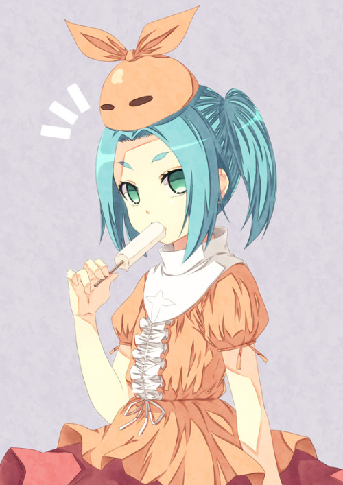 randomanimepics:  Ononoki likes food Source 1 & 2 
