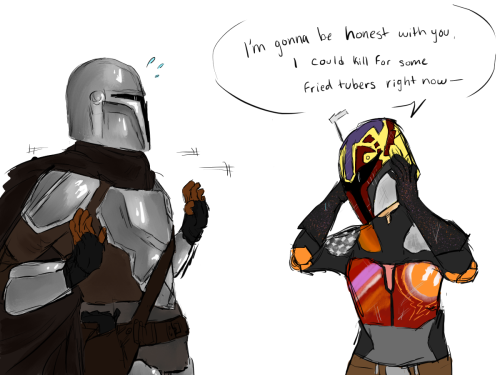 that-catholic-shinobi: forcesensitivebantha: what do you mean mandalorians can’t take off thei