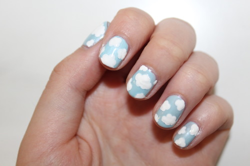 White Cloud Nail Stickers/ultra Thin Nail Art Stickers Self Adhesive  Decals/ White Clouds Nails Decals - Etsy Finland