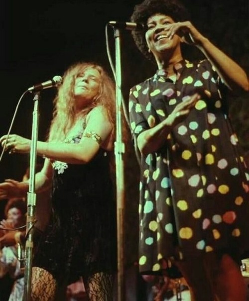 didierleclair:Janis Joplin and Mavis Staples, blues friends