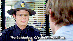 cloudsongs:So yesterday Dwight found half a joint in the parking lot. Which is unfortunate