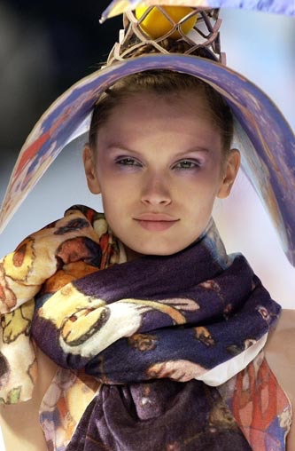 Details From The Issey Miyake X Aya Takano 2004 Fall, Winter Show From Paris Fashion Week