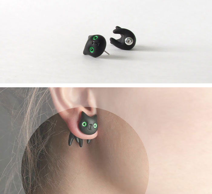 boredpanda:  18+ Of The Most Creative Earrings For Geeky Girls  