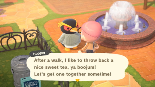 On this installment of ‘what happened on Animal Crossing’: Hopper continues to be a sweetheart. And 