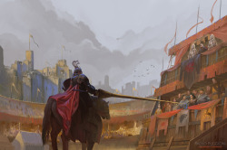 paolopuggioni:  The Tourney at Harrenhal is the first Illustration I made for George R.R. Martin’s The World of Ice and Fire.  This entire book is full of glorious art, I love it so much.