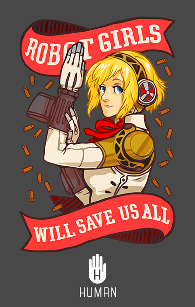 kitaaaa-jisakujien:  cklookshuman:  Aigis From Persona : Robot Girls Will Save Us