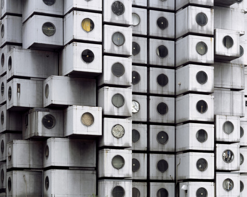 likeafieldmouse:  Noritaka Minami - 1972 (2011) Project description: “In the city of Tokyo, a building stands as an anachronism in relation to the surrounding urban landscape. The building in question is the Nakagin Capsule Tower designed by Kisho