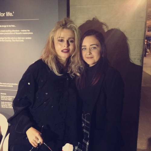 johnnybonhamburton:Well this happened on Friday! Met my all time role model and idol Helena Bonham C