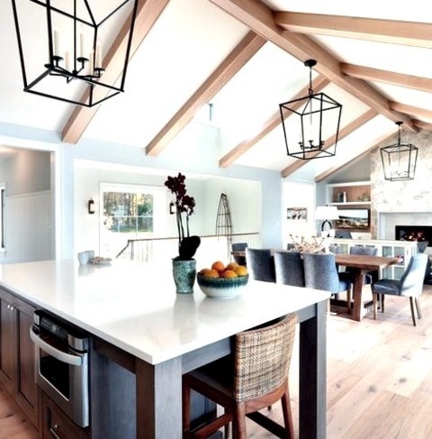 Grand Rapids Family RoomIdeas For A Sizable, Open-concept, Light-wood Family Room Remodel With A Traditional