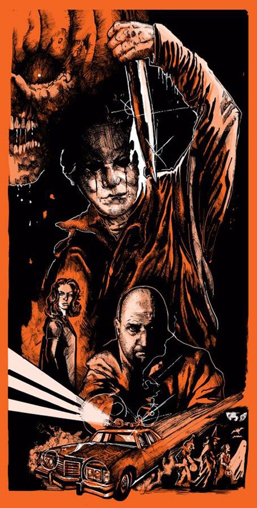 brokehorrorfan:  Time Warp Collectibles has released a Halloween II screenprinted