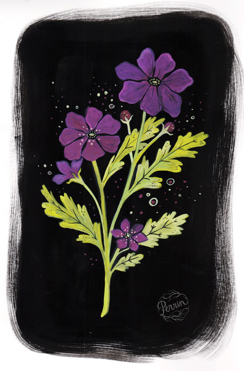 made-by-perrin:Quick gouache painting on paper while I daydream about springtime ©Perrin 2014