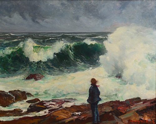 lilithsplace: Hurricane Surf - Stanley Wingate Woodward (1890–1970)