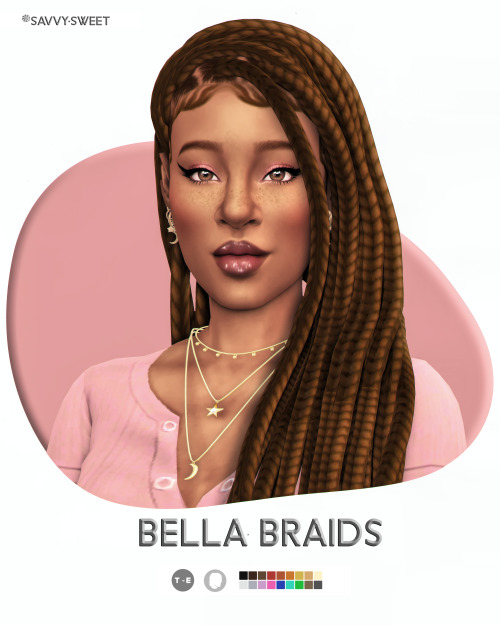 savvysweet:Bella BraidsBGCnot hat compatible EA 18 swatches don’t re-upload/claim as