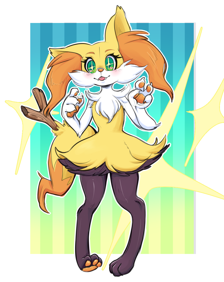 inkie-heart:sparkle braixen &lt;3