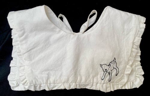 Handmade Detachable Collar With Fawn Embroidery - Mine, Do Not Repost 
