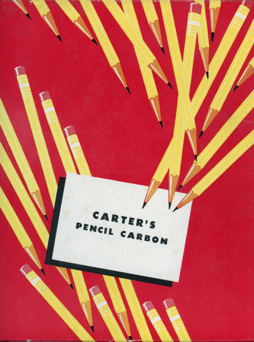 Cover of the Carter Pencil Carbon papers, n.d. Carter&rsquo;s Ink Company, Boston, USA. Thanks to Ti