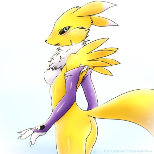 XXX rockarboom:  Renamon My very first furry photo