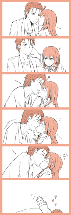 animefemme:“Just a small kiss?” [Steins;Gate]