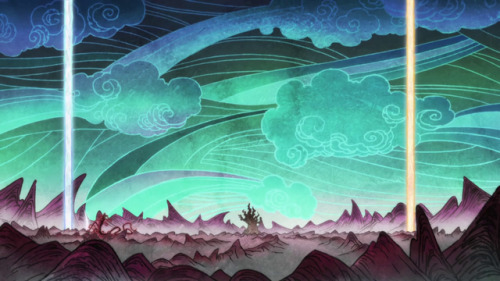 Apart from the mind-blowing animation for these episodes itself, these fucking color schemes motherf