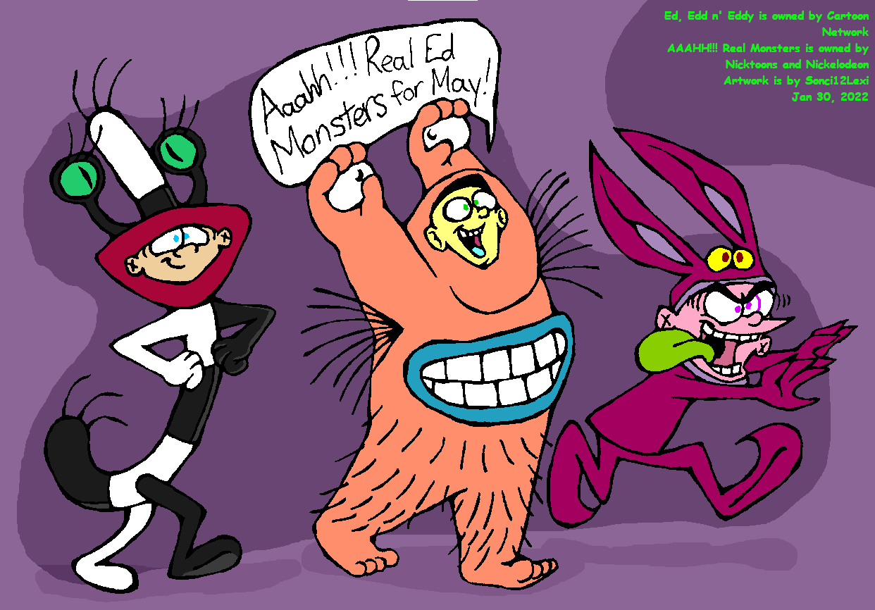 Sonic is only White Spy — Ed Edd n Eddy in the AAAHH!!! Real Monsters...