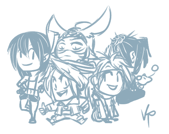 4th of the series commission for a certain someone plus chibis