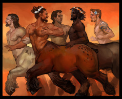 awesomedigitalart:  Centaurs by juliedillon